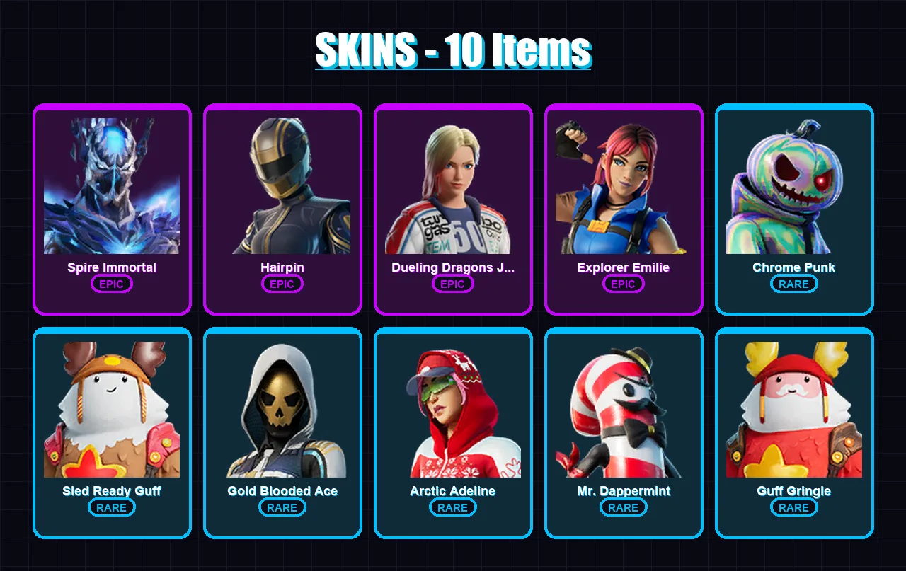 [PS4/PS5/XBOX/PC] | Spire Immortal | Hairpin | Dueling Dragons Jackie | 10 skin | Lv575
