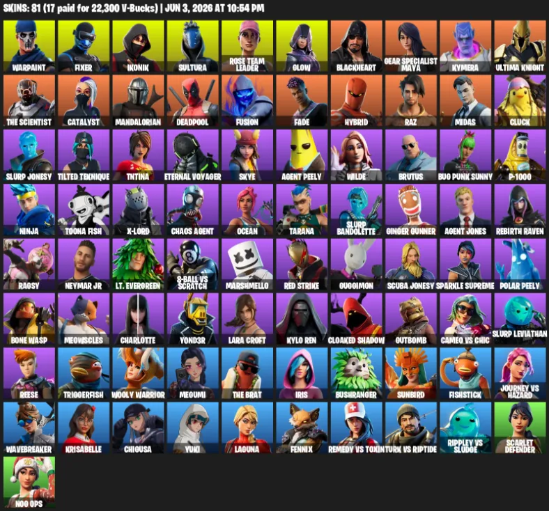 81 Skins | IKONIK — Fortnite account