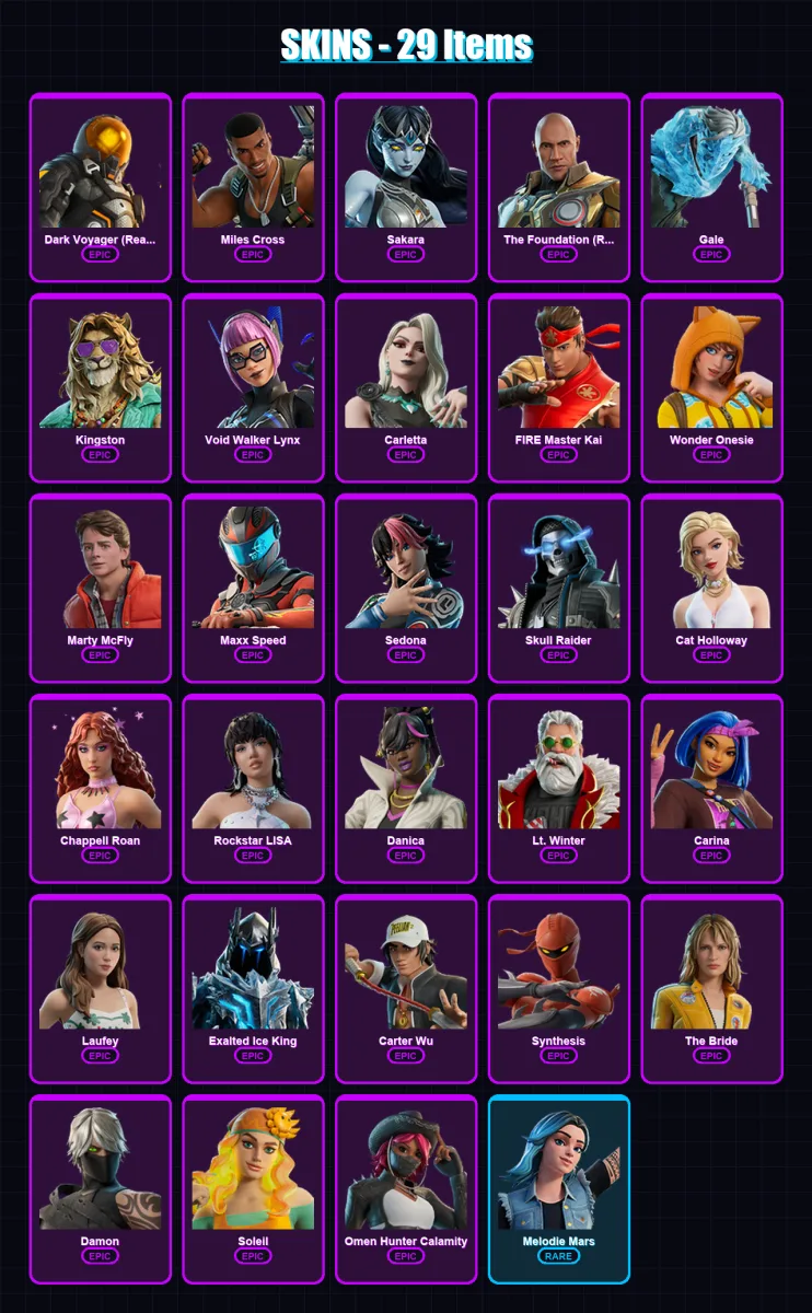 [PC/PSN] | Dark Voyager (Reality Redacted) | Miles Cross | Sakara | 29 skin | Lv136