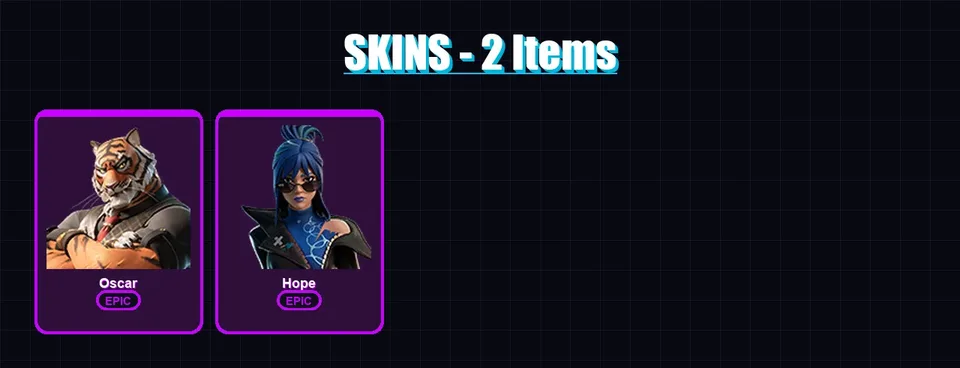 [PS4/PS5/PC] | Oscar | Hope | 2 skin | 6 pickaxe | 5 emote | 5 glider | Lv55 — main preview