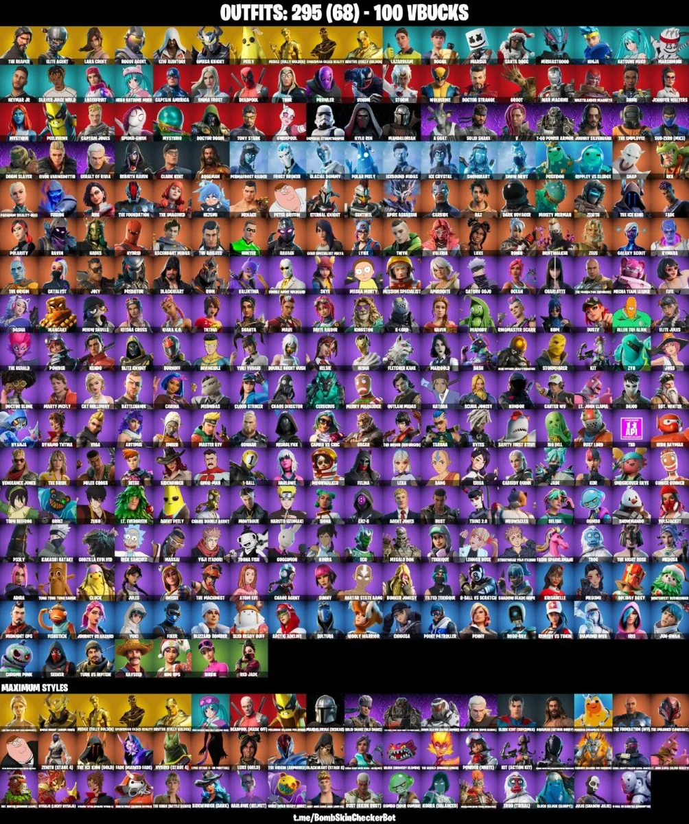 Take The L Lara Croft 295 Skins — Fortnite account