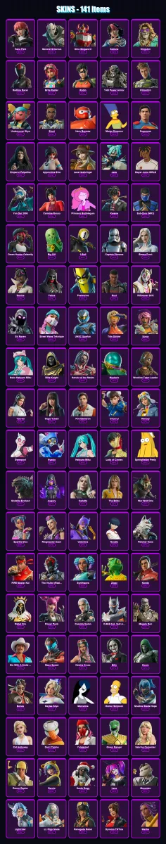 [PC/XBOX/PSN] | Hana Park | General Grievous | Dino Megazord | Sedona | Kingston | 141 skin | 178 pickaxe | 141 emote | 98 glider | Lv1318 — Fortnite account