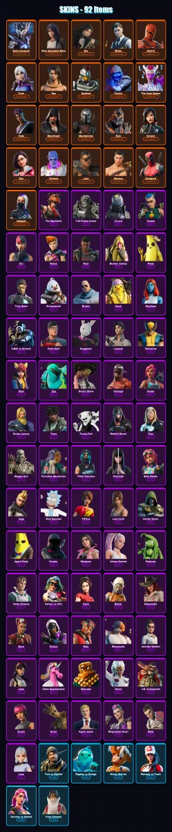 [SWITCH/XBOX/PSN/PC] | Spire Assassin | Gear Specialist Maya | Era | Midas | Hybrid | 92 skin | 111 pickaxe | 101 emote | 108 glider | Lv1836
