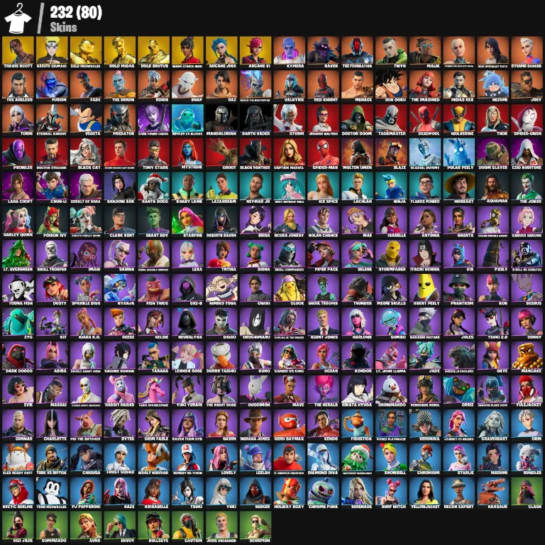 232 Skins | Travis Scott — Fortnite account