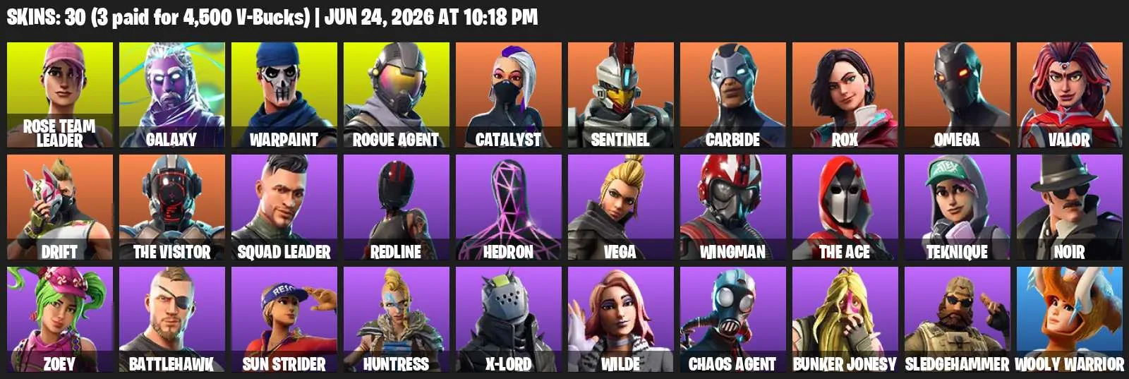 30 | Galaxy — Fortnite account