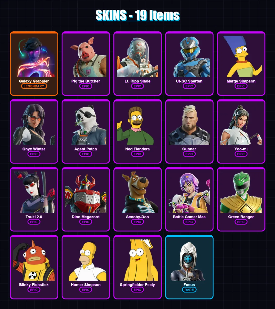 [PS4/PS5/XBOX/PC] | Galaxy Grappler | Pig the Butcher | Lt. Ripp Slade | 19 skin | Lv318