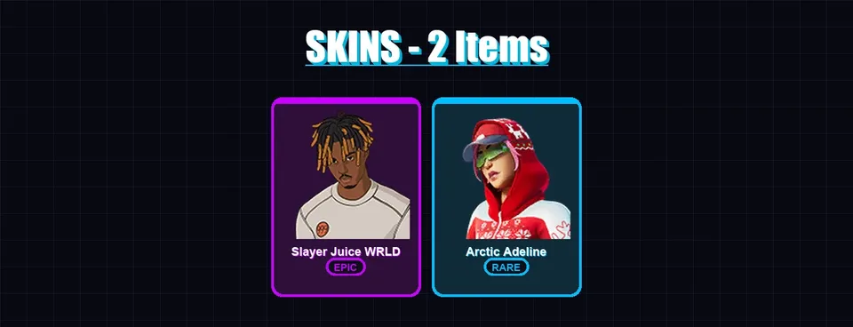 [PC/XBOX/PSN] | Slayer Juice WRLD | Arctic Adeline | 2 skin | 14 pickaxe | 7 emote | 12 glider | Lv131 — main preview