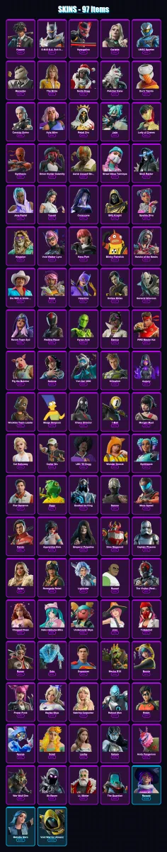 [PC/PSN] | Kwame | O.M.E.G.A. Suit Alpha | Nyangelica | Carletta | UNSC Spartan | 97 skin | 121 pickaxe | 75 emote | 52 glider | Lv434 — Fortnite account