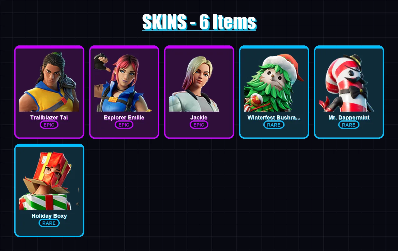 [PC/XBOX/PSN] | Trailblazer Tai | Explorer Emilie | Jackie | 6 skin | Lv454