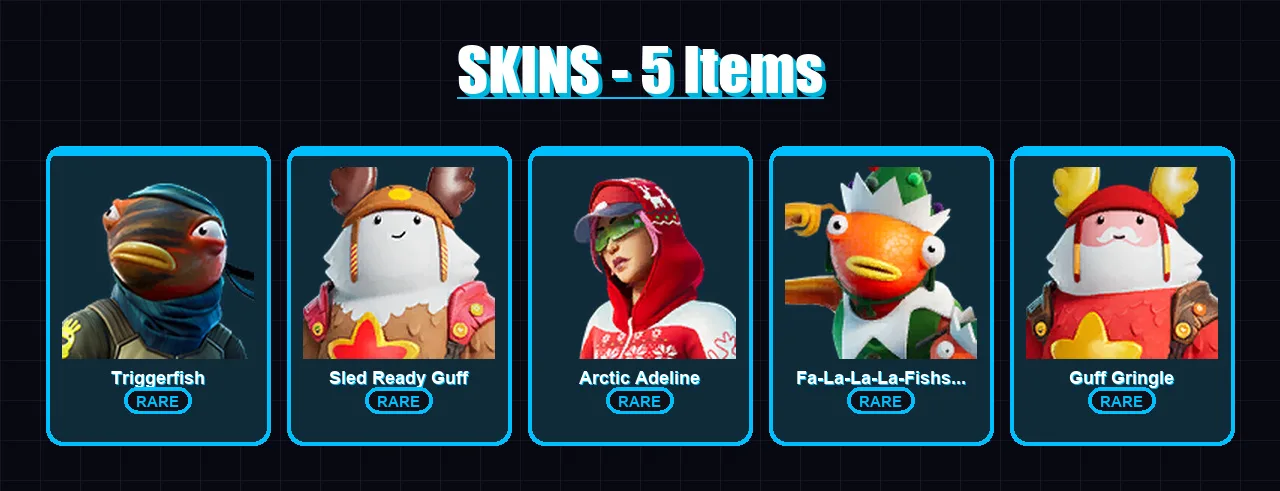 [PC/XBOX/PSN] | Triggerfish | Sled Ready Guff | Arctic Adeline | 5 skin | Lv248
