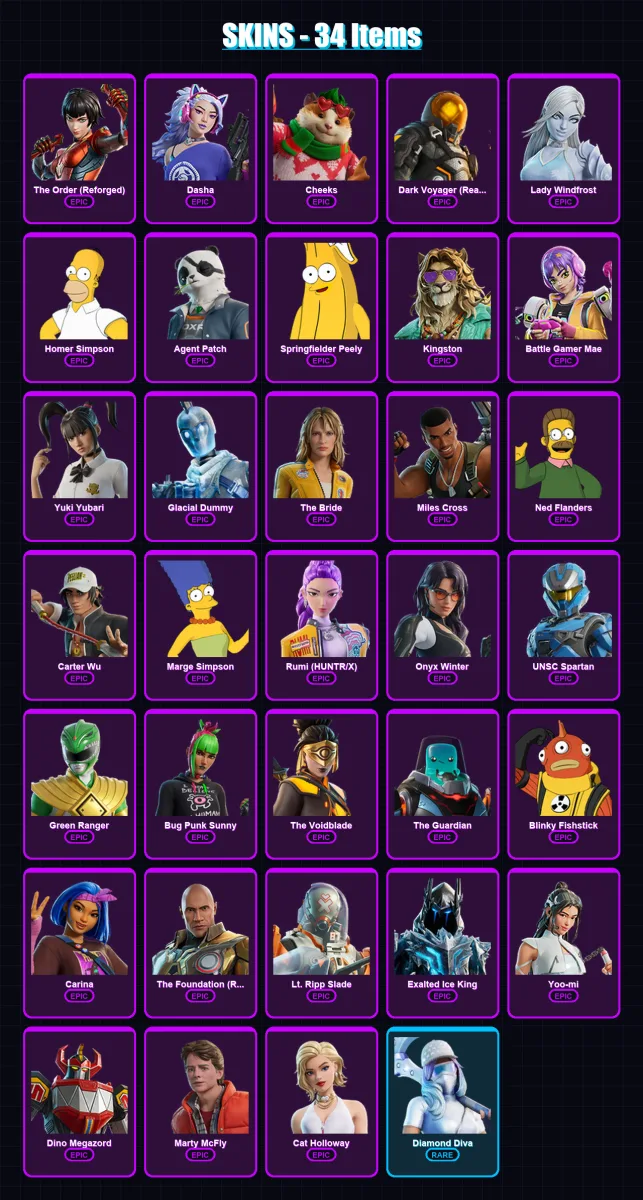[PC/XBOX/PSN] | The Order (Reforged) | Dasha | Cheeks | 34 skin | Lv463