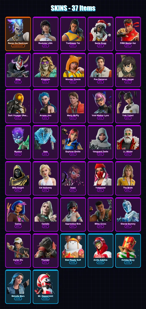 [SWITCH/XBOX/PSN/PC] | Renzo the Destroyer | Rockstar LISA | Trailblazer Tai | 37 skin | Lv925