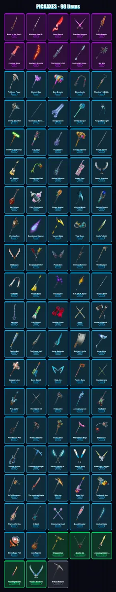 [PC/PSN] | The Origin | Paradigm (Reality-659) | Twyn | The Imagined | Nezumi | 72 skin | 98 pickaxe | 52 emote | 67 glider | Lv930