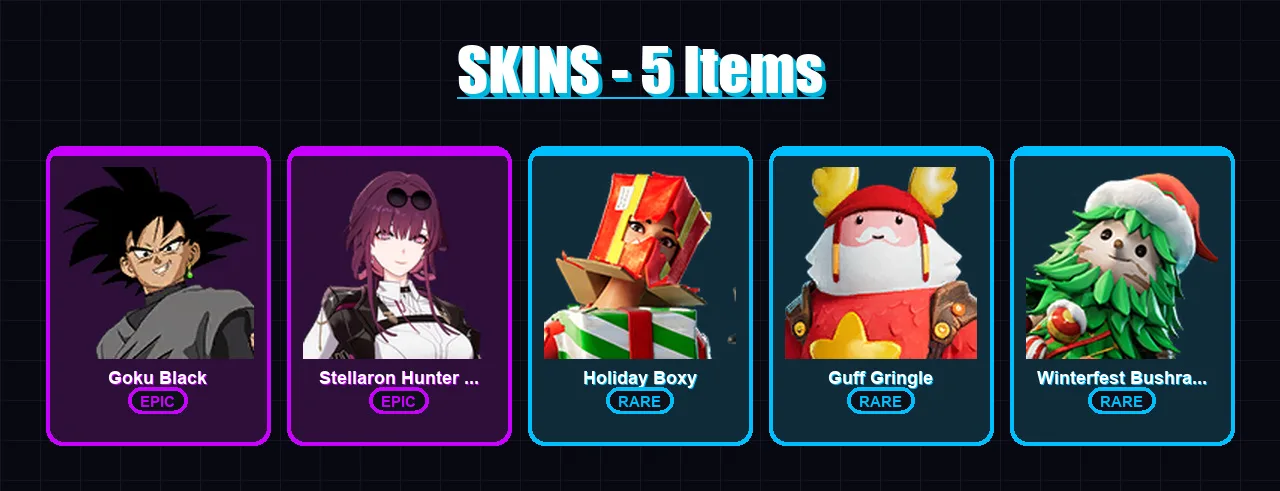 [PC/XBOX/PSN] | Goku Black | Stellaron Hunter Kafka | Holiday Boxy | 5 skin | Lv250