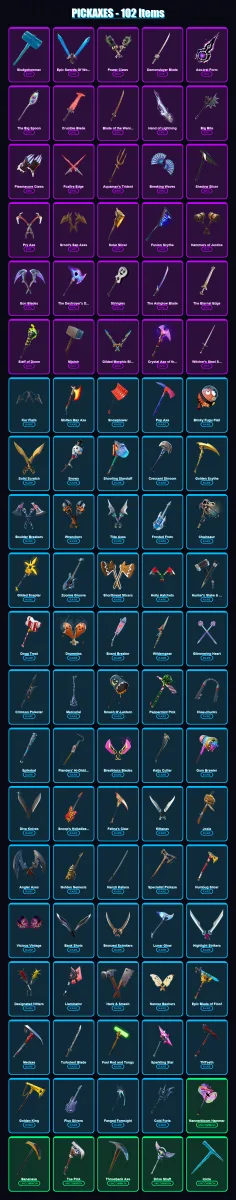 [PC/XBOX/PSN] | Ronin | Nezumi | Raz | Fusion | Midas | 71 skin | 102 pickaxe | 78 emote | 88 glider | Lv1321