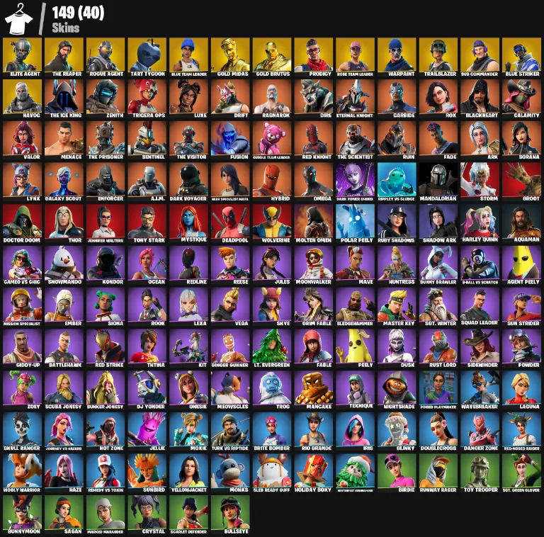 149 Skins | THE REAPER — Fortnite account