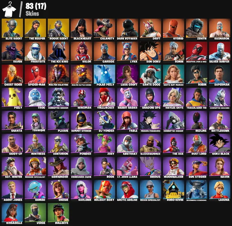 83 Skins | The Reaper — Fortnite account