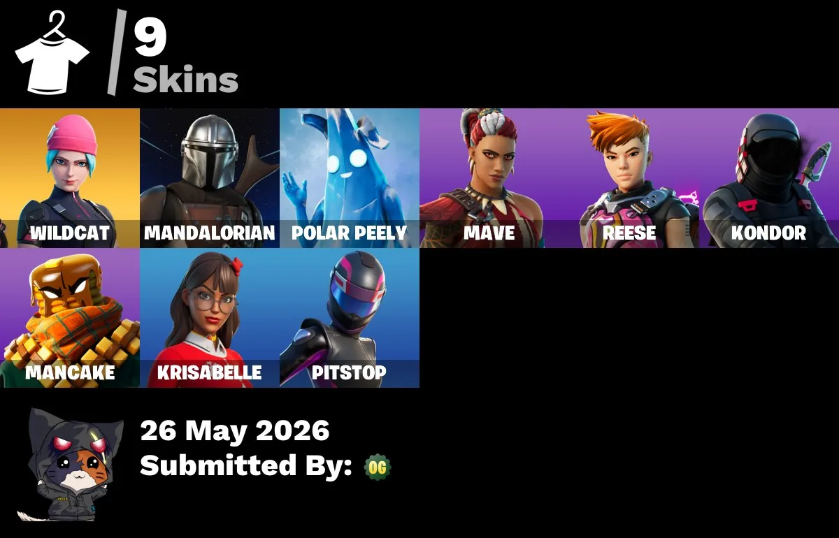 9 skins | Wildcat — Fortnite account