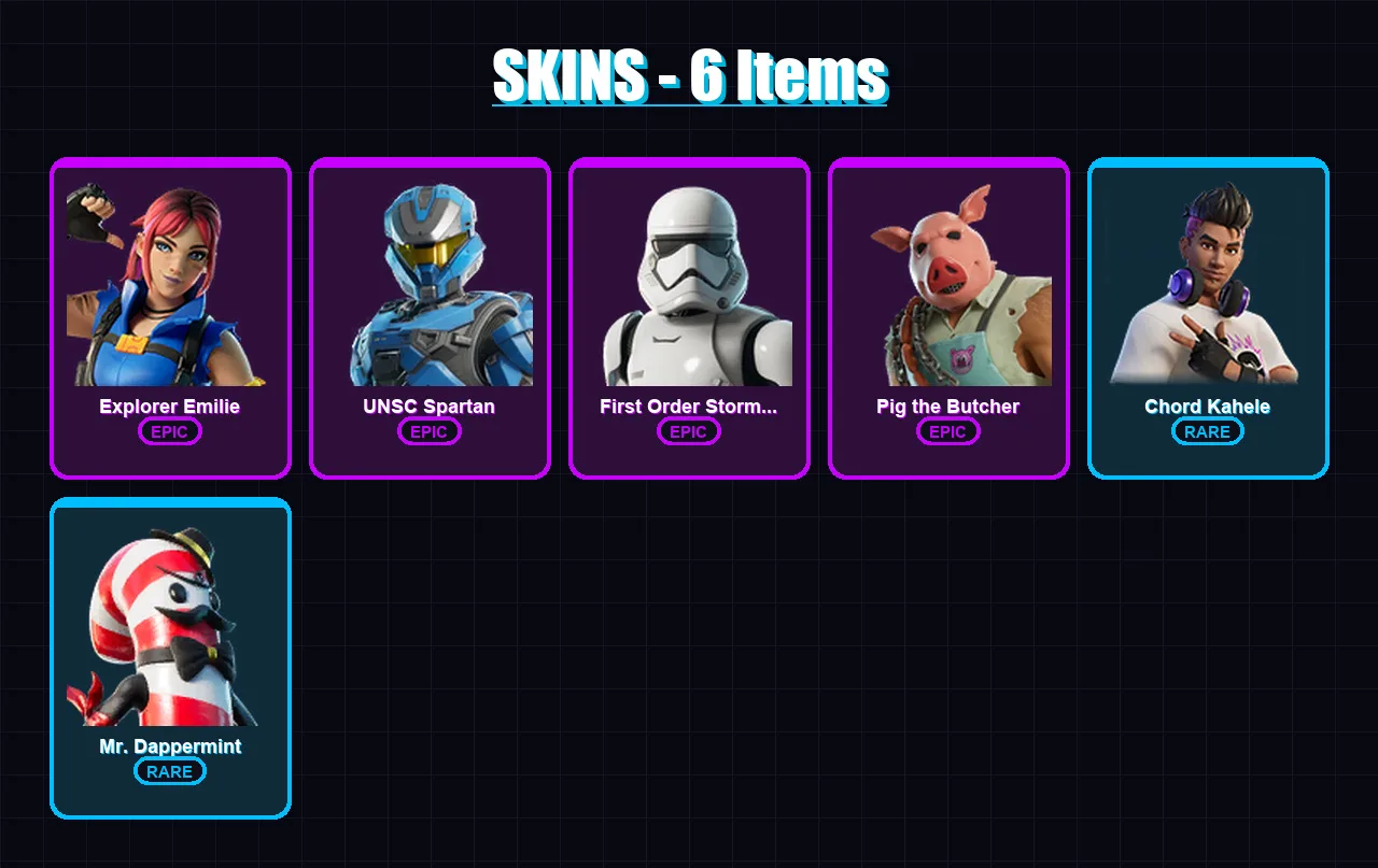 [PC/XBOX/PSN] | Explorer Emilie | UNSC Spartan | First Order Stormtrooper | 6 skin | Lv235