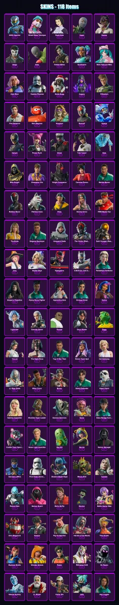 [PC] | UNSC Spartan | Street Wave Teknique | Dupli-Kate | Caper | Danica | 118 skin | 142 pickaxe | 110 emote | 75 glider | Lv1870