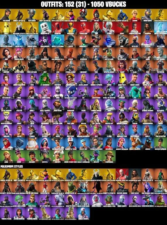 152 Skins The Reaper — Fortnite account