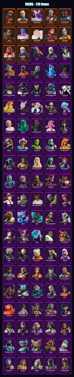 [PC/XBOX/PSN] | Blaze | Paradigm (Reality-659) | The Cube Queen | Ronin | The Foundation | 170 skin | 174 pickaxe | 146 emote | 106 glider | Lv1455 — Fortnite account
