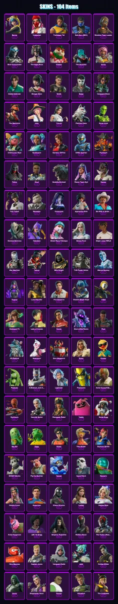 [SWITCH/XBOX/PSN/PC] | Bernie | Yulejacket | Trailblazer Tai | 104 skin | Lv1624