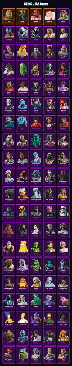 [PC/PSN] | Zeus | Hades | Valeria | Peter Griffin | Kingston | 165 skin | 232 pickaxe | 165 emote | 150 glider | Lv2285