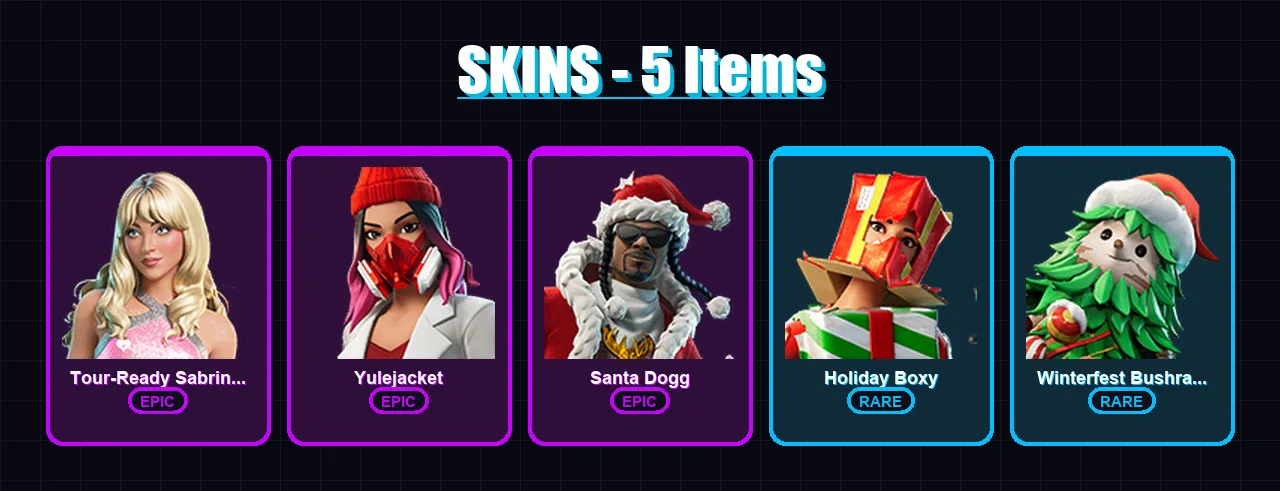 [PC/XBOX/PSN] | Tour-Ready Sabrina Carpenter | Yulejacket | Santa Dogg | 5 skin | Lv92
