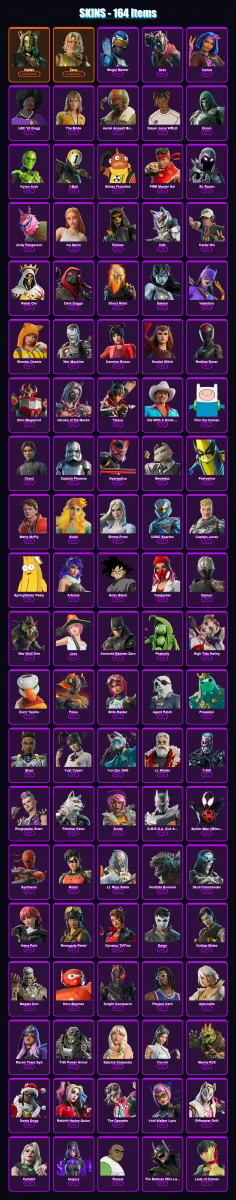 [PC/XBOX/PSN] | Hades | Zeus | Mogul Master | Ares | Carina | 164 skin | 190 pickaxe | 131 emote | 98 glider | Lv1362
