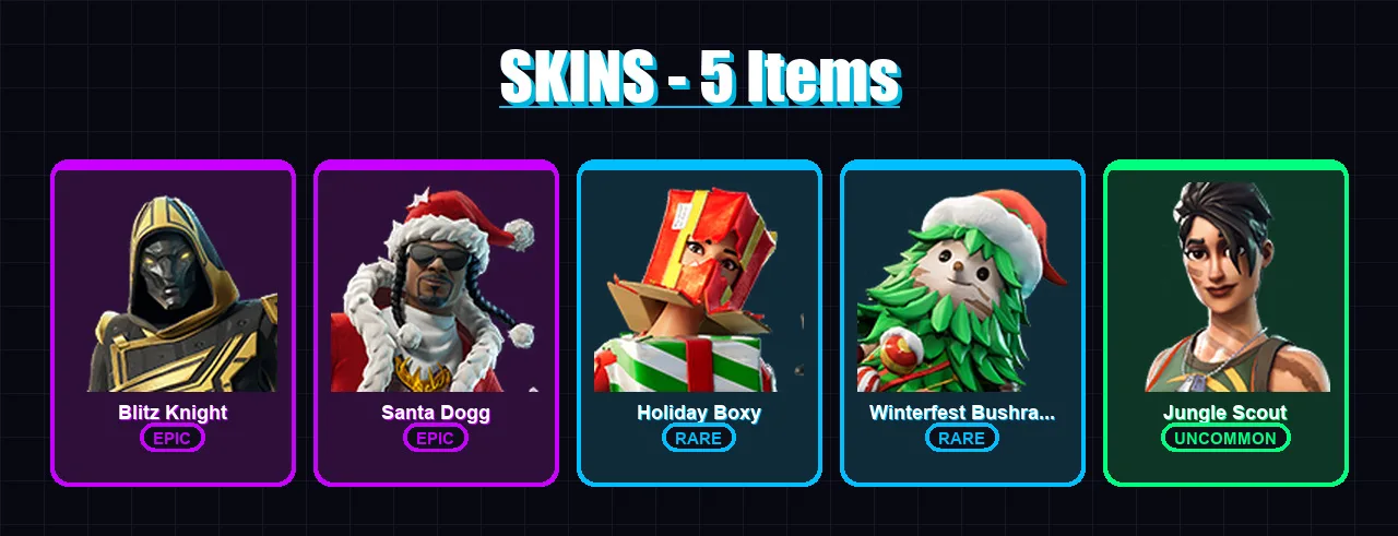 [PS4/PS5/XBOX/PC] | Blitz Knight | Santa Dogg | Holiday Boxy | 5 skin | Lv249