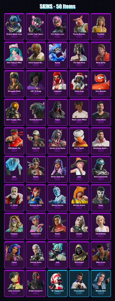 [SWITCH/PC] | Shadow Blade Hope | Cuddle Team Specialist | Void Walker Lynx | 50 skin | Lv937