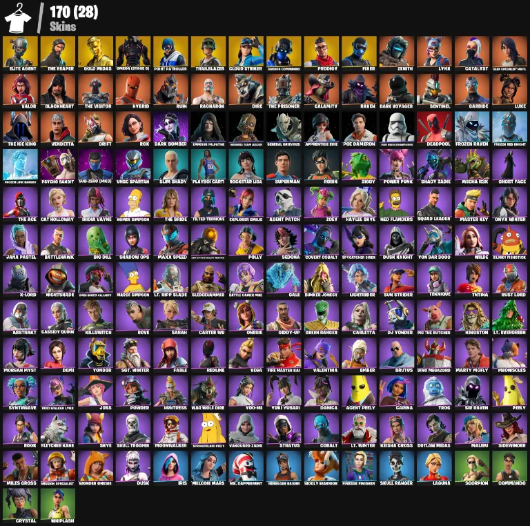 170 Skins | The Reaper — Fortnite account