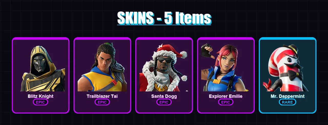 [PS4/PS5/XBOX/PC] | Blitz Knight | Trailblazer Tai | Santa Dogg | 5 skin | Lv274