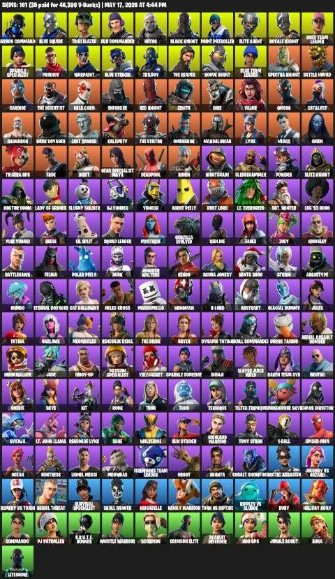 161 Skins BLACK KNIGHT — Fortnite account