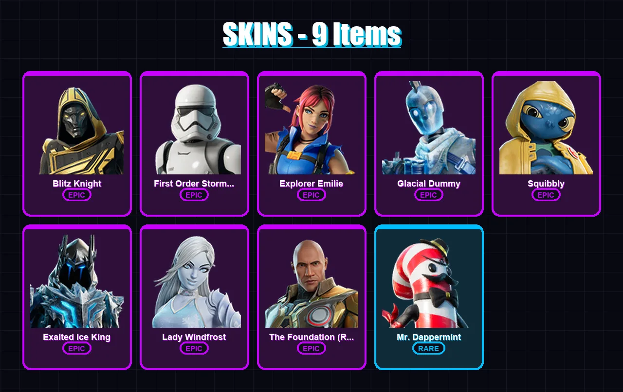 [PC/XBOX/PSN] | Blitz Knight | First Order Stormtrooper | Explorer Emilie | 9 skin | Lv261
