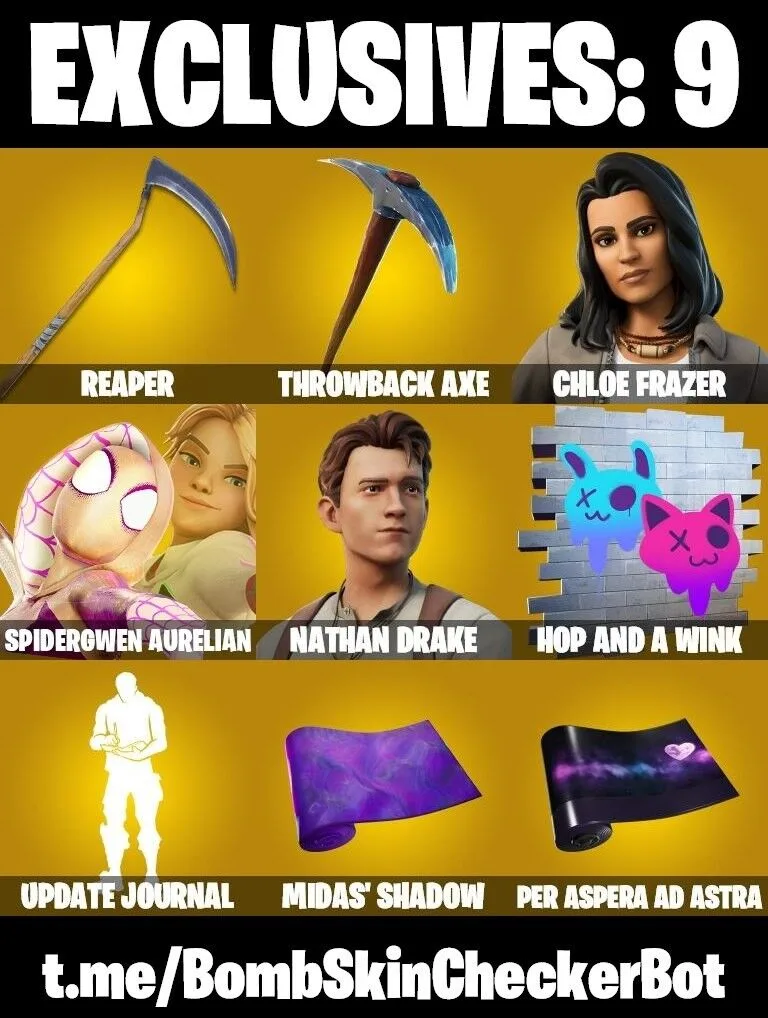 147 Skins MrBeast Reaper Axe — Fortnite account