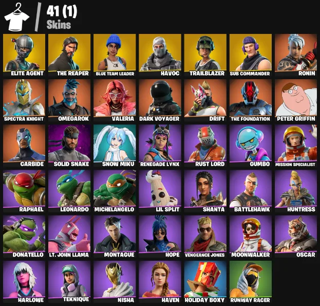 41 Skins | The Reaper — Fortnite account