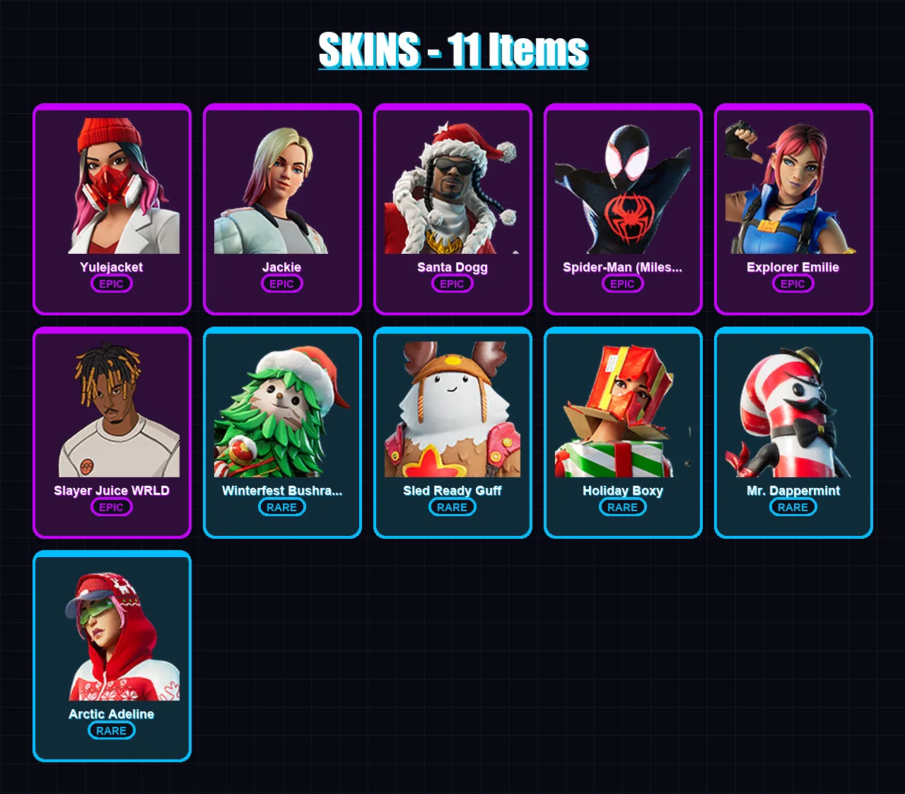 [PS4/PS5/XBOX/PC] | Yulejacket | Jackie | Santa Dogg | 11 skin | Lv176