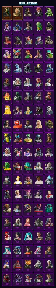[PC/XBOX/PSN] | Hades | Zeus | Cursed Jack Sparrow | Hana Park | Peabody | 152 skin | 189 pickaxe | 153 emote | 101 glider | Lv1380 — Fortnite account