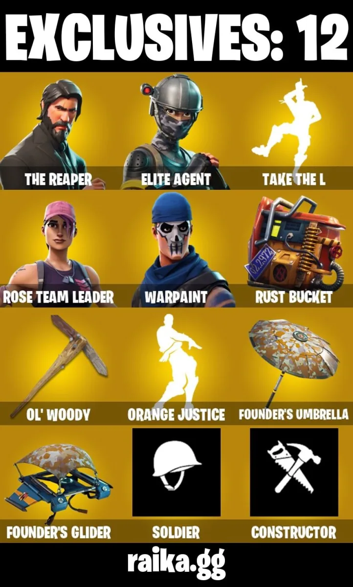 PC/PSN/XBL 61 SKINS The Reaper | Take The L | Elite Agent | OG Save The World | Calamity | Dark Voyager | Drift | Orange Justice — Fortnite account