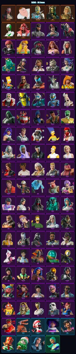 [PC/XBOX/PSN] | Kado Thorne | Peter Griffin | Spectra Knight | Hades | Zeus | 99 skin | 149 pickaxe | 90 emote | 90 glider | Lv1227