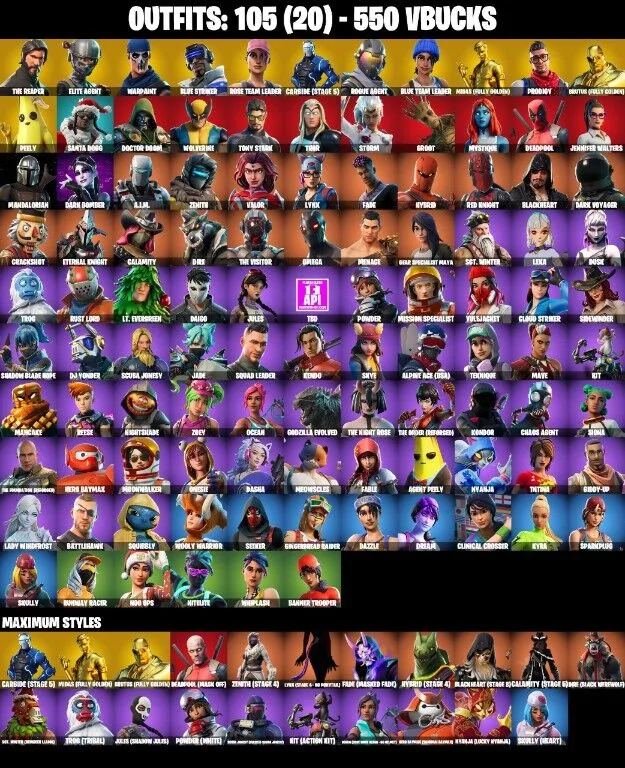 105 Skins The Reaper — Fortnite account