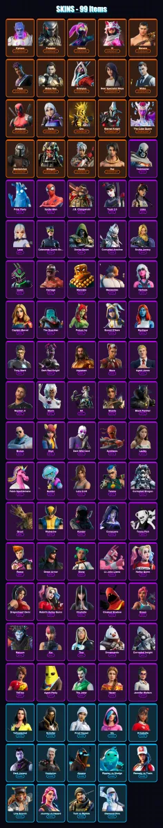 [PC] | Kymera | Predator | Galaxia | Vi | Menace | 99 skin | 92 pickaxe | 75 emote | 72 glider | Lv990