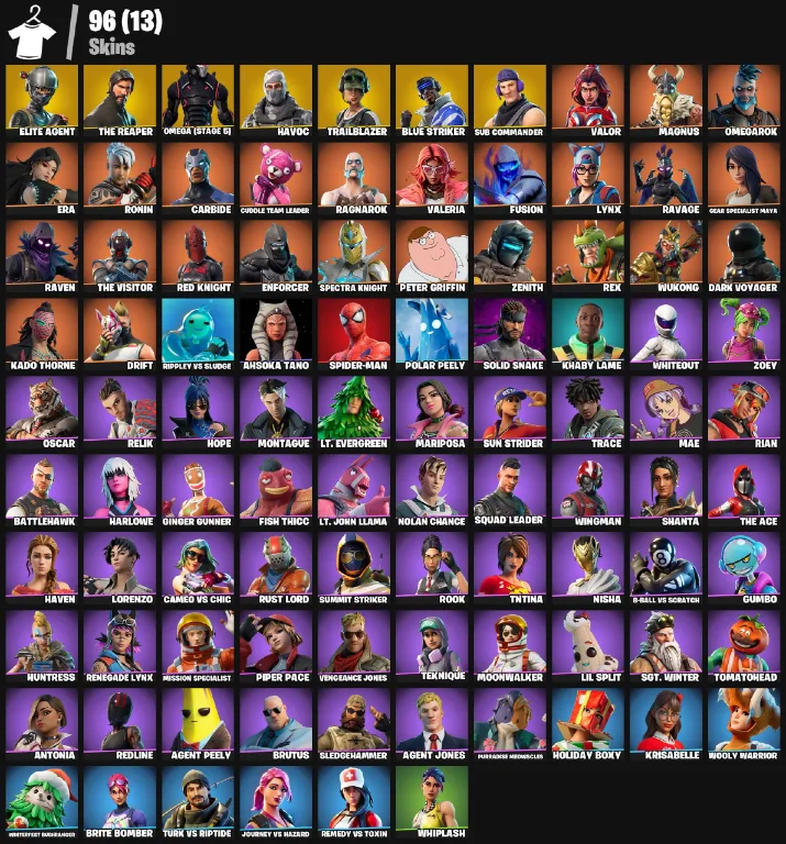 96 Skins | The Reaper — Fortnite account