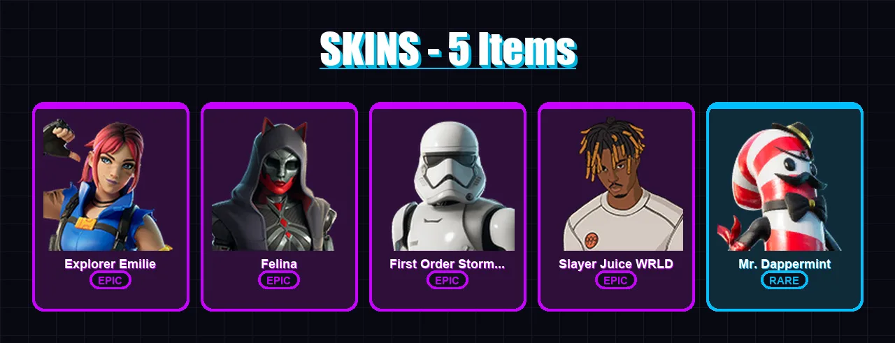 [PC/XBOX/PSN] | Explorer Emilie | Felina | First Order Stormtrooper | 5 skin | Lv170