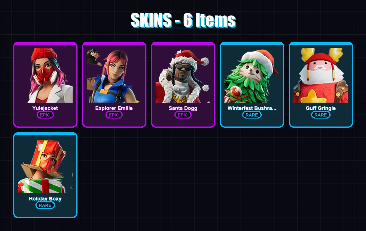 [SWITCH/XBOX/PC] | Yulejacket | Explorer Emilie | Santa Dogg | 6 skin | Lv294