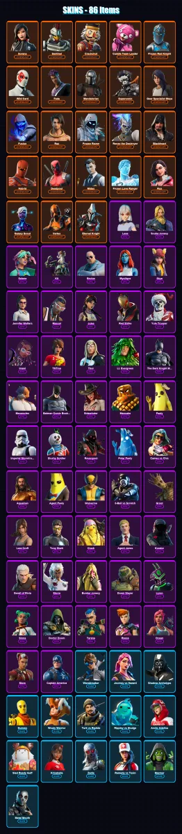 [SWITCH/XBOX/PC] | Sorana | Sentinel | Crackshot | Cuddle Team Leader | Frozen Red Knight | 86 skin | 81 pickaxe | 77 emote | 83 glider | Lv1148