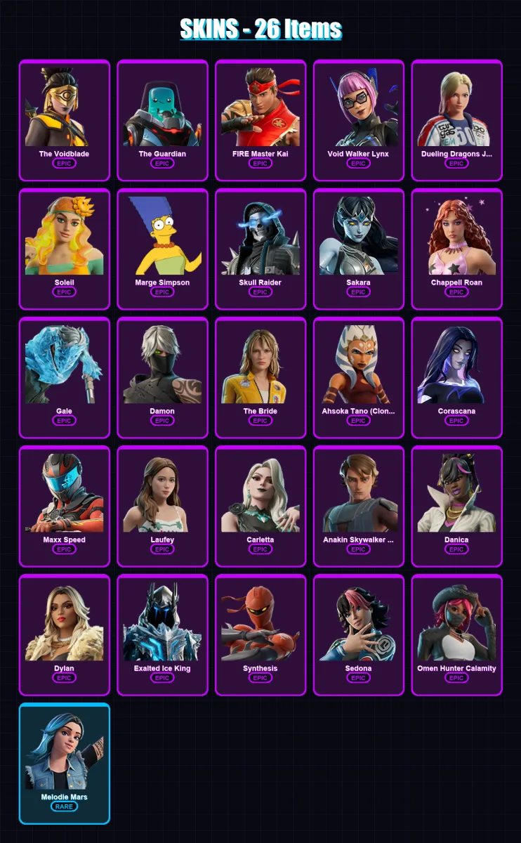 [PC/PSN] | The Voidblade | The Guardian | FIRE Master Kai | 26 skin | Lv48