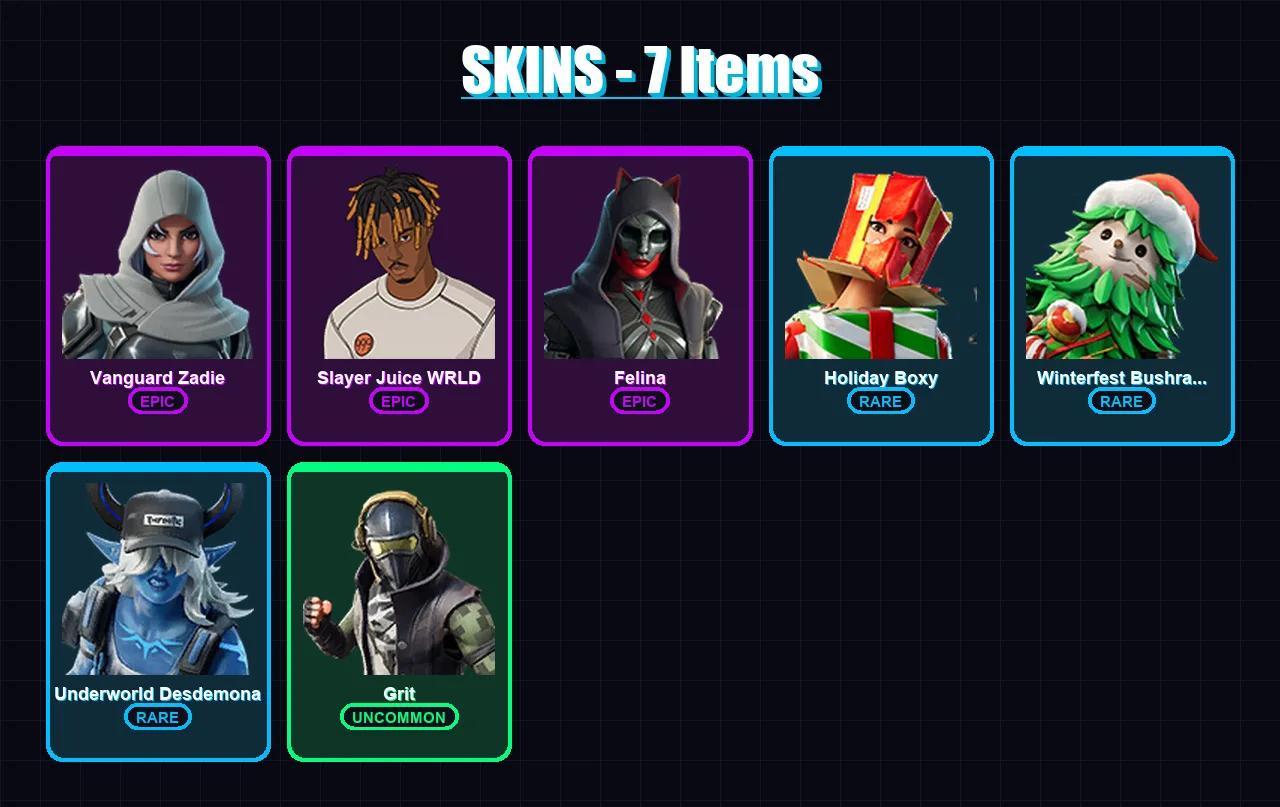 [PS4/PS5/XBOX/PC] | Vanguard Zadie | Slayer Juice WRLD | Felina | 7 skin | Lv690 — Game account